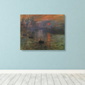 Impression Sunrise door Claude Monet, kunst Canvas Afdruk (Insitu (Houten vloer))