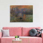 Impression Sunrise door Claude Monet, kunst Canvas Afdruk (Insitu (Woonkamer))