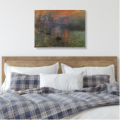 Impression Sunrise door Claude Monet, kunst Canvas Afdruk (Insitu (Slaapkamer))