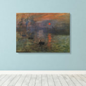 Impression Sunrise door Claude Monet, kunst Canvas Afdruk (Insitu (Houten vloer))