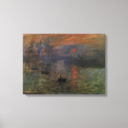 Impression Sunrise door Claude Monet, kunst Canvas Afdruk (Voorkant)