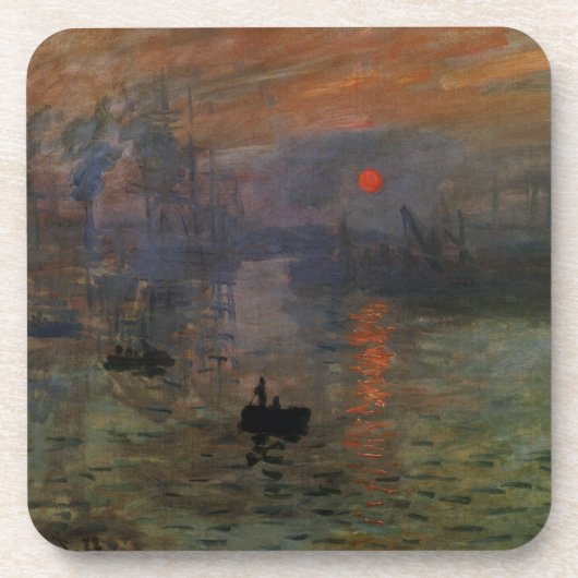 Impression Sunrise door Claude Monet, kunst Drankjes Onderzetter (Voorkant)