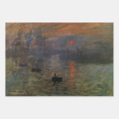 Impression Sunrise door Claude Monet,  kunst Inpakpapier Vel (Voorkant 2)