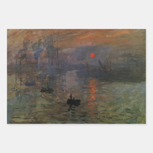 Impression Sunrise door Claude Monet,  kunst Inpakpapier Vel (Voorkant)