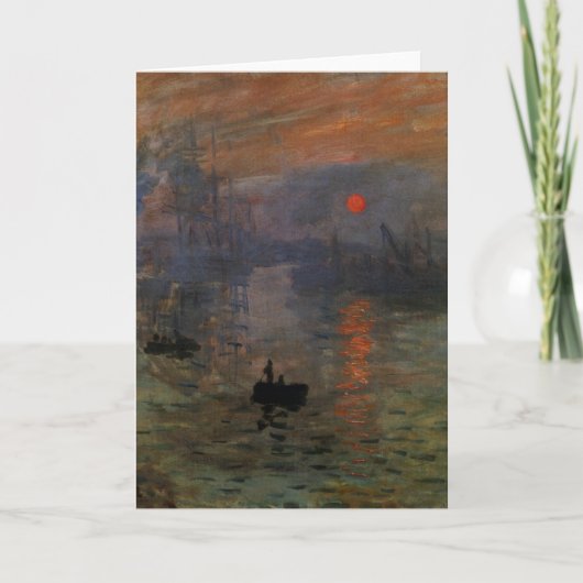 Impression Sunrise door Claude Monet,  kunst Kaart (Voorkant)