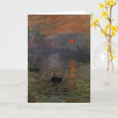 Impression Sunrise door Claude Monet,  kunst Kaart (Gele Bloem)