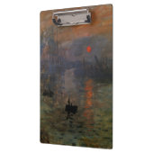 Impression Sunrise door Claude Monet,  kunst Klembord (Links)