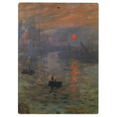 Impression Sunrise door Claude Monet,  kunst Klembord (Achterkant)