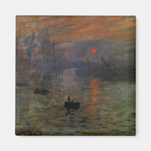 Impression Sunrise door Claude Monet,  kunst Magneet (Voorkant)