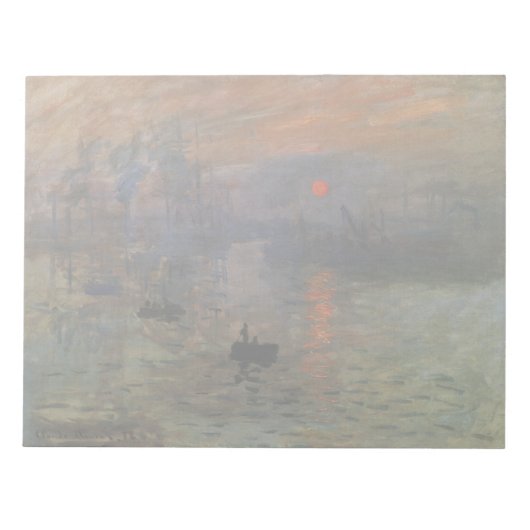 Impression Sunrise door Claude Monet,  kunst Notitieblok (Voorkant)