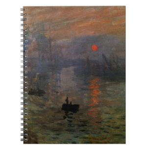 Impression Sunrise door Claude Monet,  kunst Notitieboek