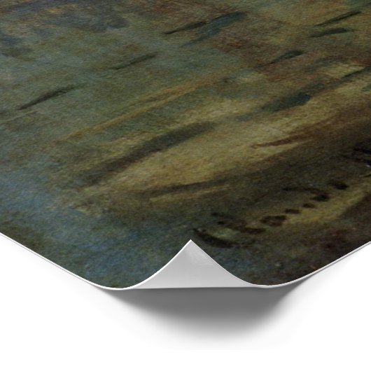 Impression Sunrise door Claude Monet,  kunst Poster (Hoek)