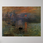 Impression Sunrise door Claude Monet,  kunst Poster (Voorkant)