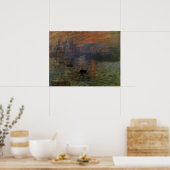 Impression Sunrise door Claude Monet,  kunst Poster (Keuken)