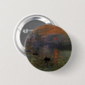 Impression Sunrise door Claude Monet,  kunst Ronde Button 5,7 Cm (Voorkant /achterkant)