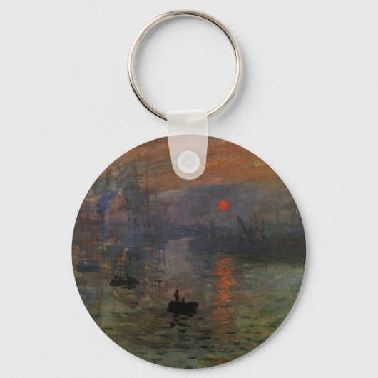Impression Sunrise door Claude Monet, kunst Sleutelhanger (Voorkant)