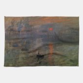 Impression Sunrise door Claude Monet, kunst Theedoek (Horizontaal)
