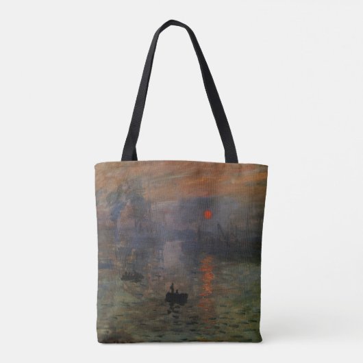 Impression Sunrise door Claude Monet, kunst Tote Bag (Achterkant)