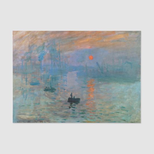 Impression Sunrise door Claude Monet Tissuepapier (Voorkant)