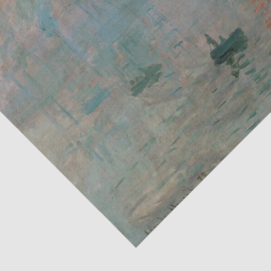 Impression Sunrise door Claude Monet Tissuepapier (Detail)