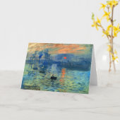 Impression Sunrise, Soleil Levant, Claude Monet Kaart (Gele Bloem)