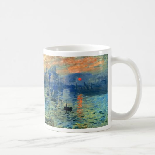 Impression Sunrise, Soleil Levant, Claude Monet Koffiemok (Rechts)