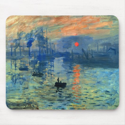 Impression Sunrise, Soleil Levant, Claude Monet Muismat (Voorkant)