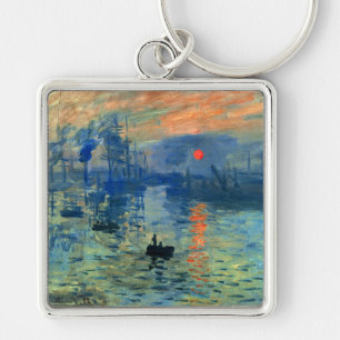 Impression Sunrise, Soleil Levant, Claude Monet Sleutelhanger