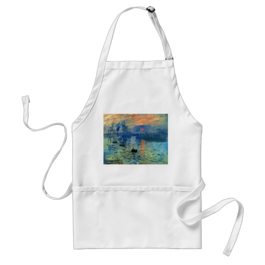 Impression Sunrise, Soleil Levant, Claude Monet Standaard Schort (Voorkant)