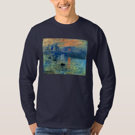 Impression Sunrise, Soleil Levant, Claude Monet T-shirt (Voorkant)