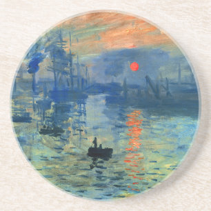 Impression Sunrise, Soleil Levant, Claude Monet Zandsteen Onderzetter