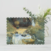 Impressionisme Art Afteroon Tea Party Vrijgezellen Kaart (Staand voorkant)