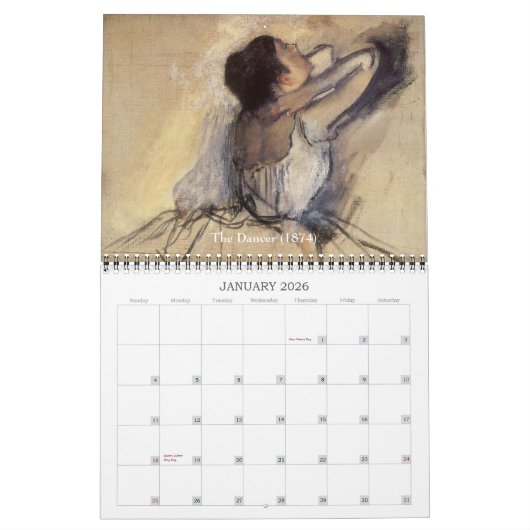  impressionisme Ballet Art van Edgar Degas Kalender (Jan 2026)