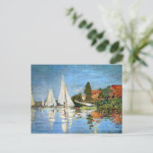 Impressionisme Boats Fine Art Briefkaart (Staand voorkant)