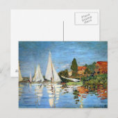 Impressionisme Boats Fine Art Briefkaart (Voorkant / Achterkant)