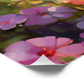 Impressionisme Dachshund het verkennen van een wei Perfect Poster (Hoek)