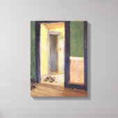 impressionisme, dineruur door Anna Ancher Canvas Afdruk (Voorkant)