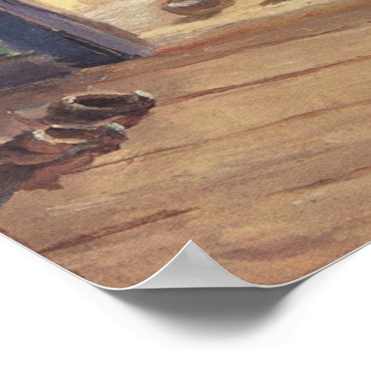  impressionisme, dineruur door Anna Ancher Poster (Hoek)