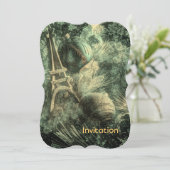 Impressionisme Frans land chique eiffel toren Kaart (Staand voorkant)