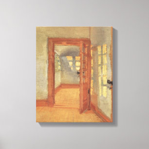  impressionisme, House Interior, Anna Ancher Canvas Afdruk