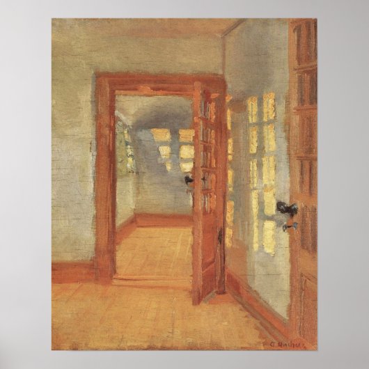 impressionisme, House Interior, Anna Ancher Poster (Voorkant)