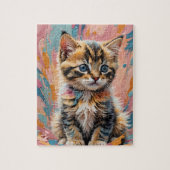 Impressionisme Kat Jigsaw Puzzel (Verticaal)