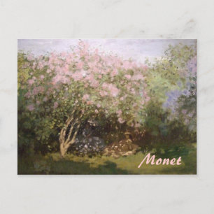 Impressionisme Lilacs door Monet Briefkaart
