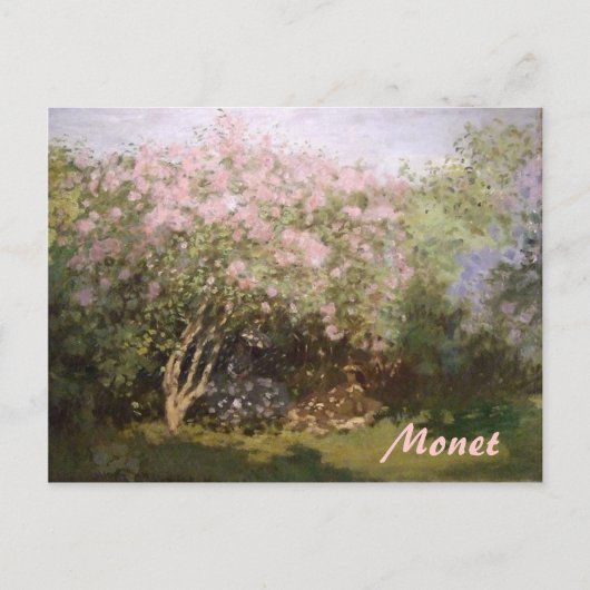 Impressionisme Lilacs door Monet Briefkaart (Voorkant)