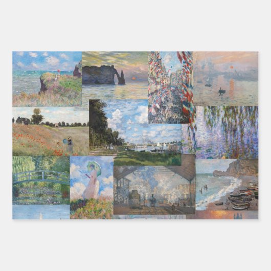 Impressionisme Masters - Masterstukken Patchwork Inpakpapier Vel (Voorkant 3)