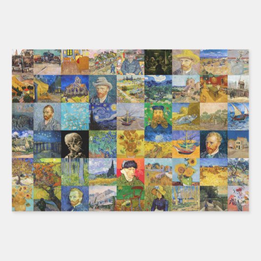 Impressionisme Masters - Masterstukken Patchwork Inpakpapier Vel (Voorkant 2)