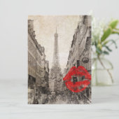 impressionisme najaarslandschap parijs eiffeltoren kaart (Staand voorkant)