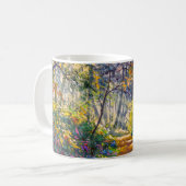 Impressionisme Path: Sunny Forest Waterverf Koffiemok (Voorkant links)