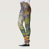 Impressionisme Path: Sunny Forest Waterverf Leggings (Links)