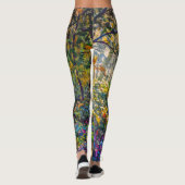 Impressionisme Path: Sunny Forest Waterverf Leggings (Achterkant)